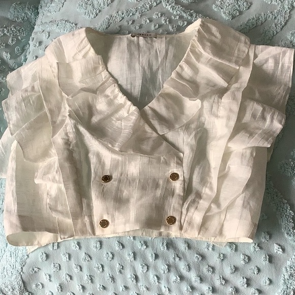 Sandro linen top 3 - Picture 6 of 9